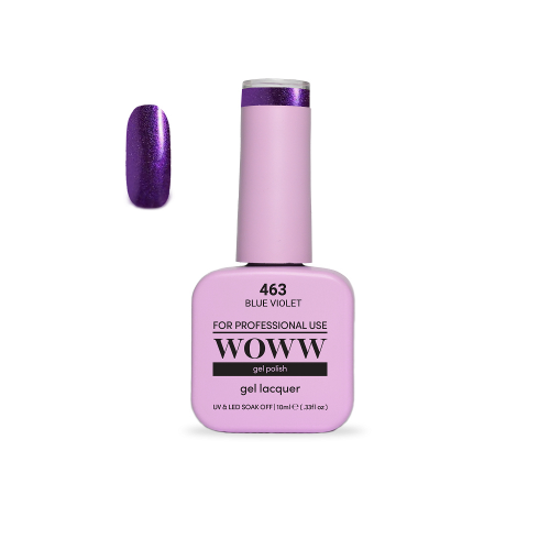Ημιμόνιμο Βερνίκι New Woww Cosmetics 10ml Blue Violet - 463